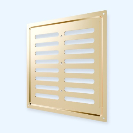 2525MER Gold ERA Решетка вентиляционная MER регулируемая 250х250 окраш.сталь Gold